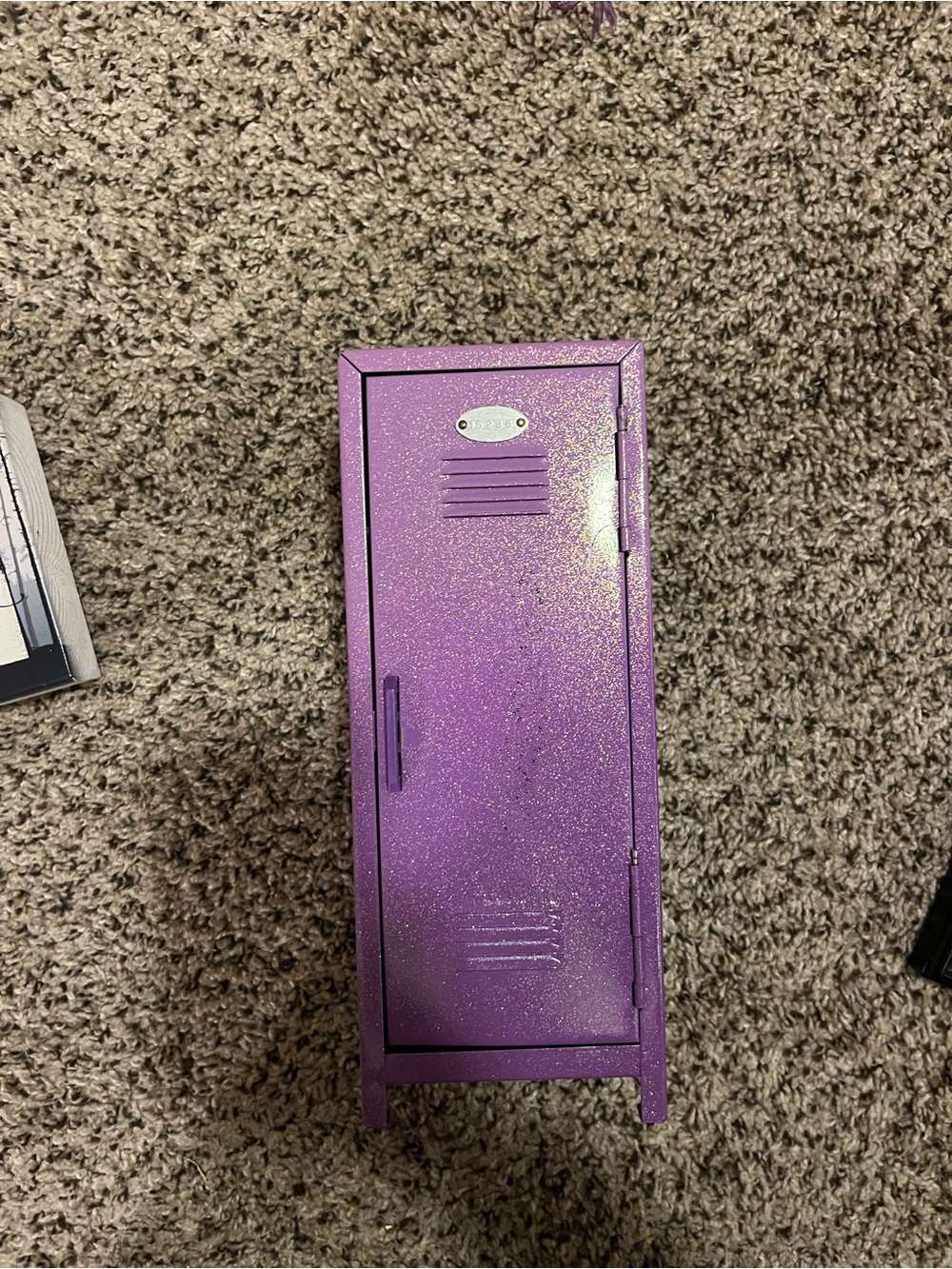 Purple Glitter Mini Locker